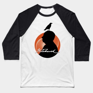 Hitchcock Bird by CRE8TVT Baseball T-Shirt